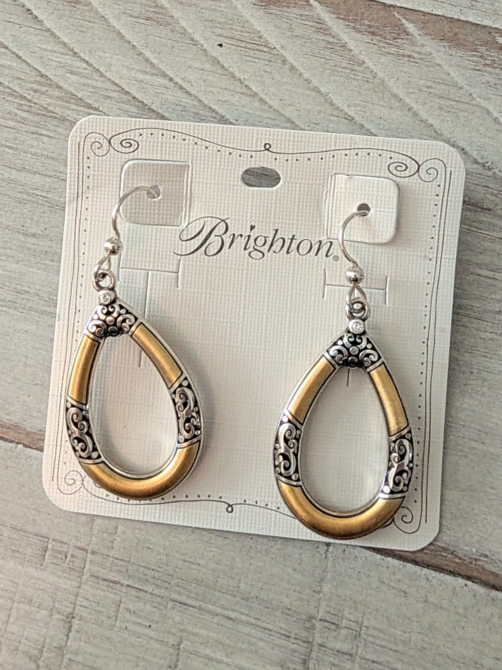 Brighton "Gild the Lily" Oval Teardrop Earrings